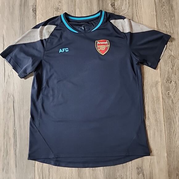 Arsenal London Soccer Jersey FC Football Club Blue Shirt Mens M - Picture 1 of 3